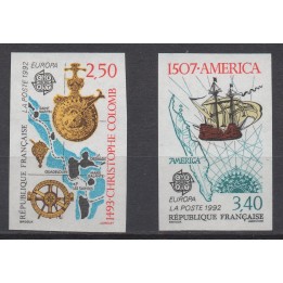 Timbre de collection France - 2755 et 2756 Non Dentelé