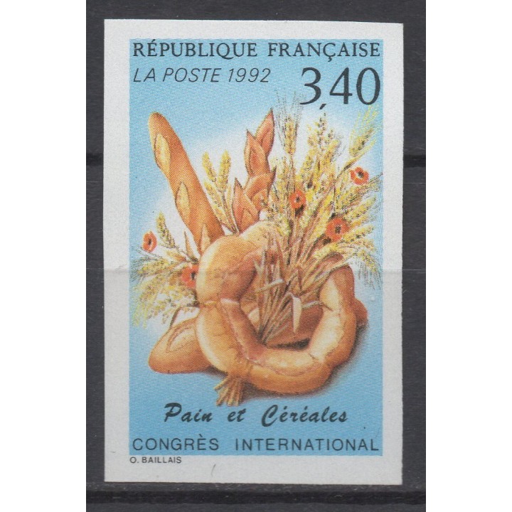Timbre de collection France - 2757a Non Dentelé