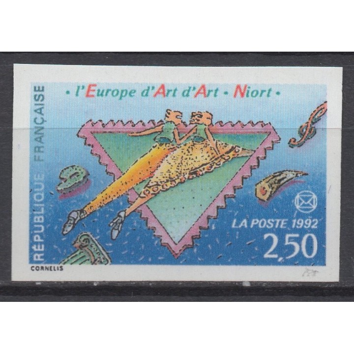 Timbre de collection France - 2758a Non Dentelé