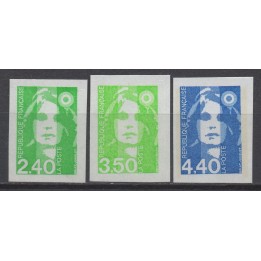 Timbre de collection France - 2820 à 2822 Non Dentelé