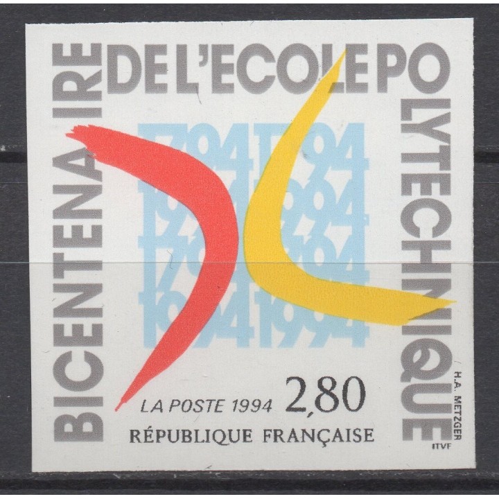 Timbre de collection France - 2862a Non Dentelé