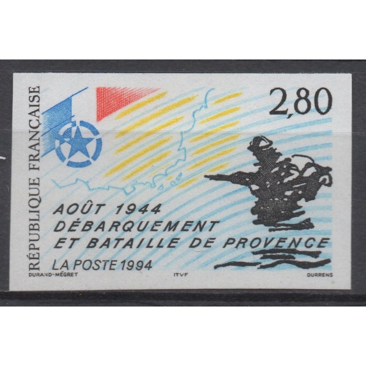 Timbre de collection France - 2895a Non Dentelé