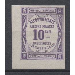 Timbre de collection France - Taxe 044 Non Dentelé