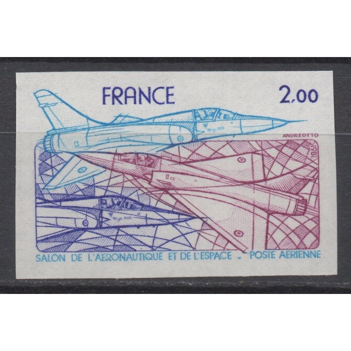 Timbre de collection France - Poste Aérienne 054a Non Dentelé