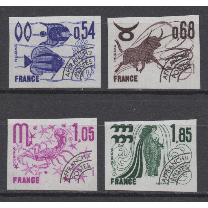 Timbre de collection France - Préoblitéré 146 à 149 Non Dentelé