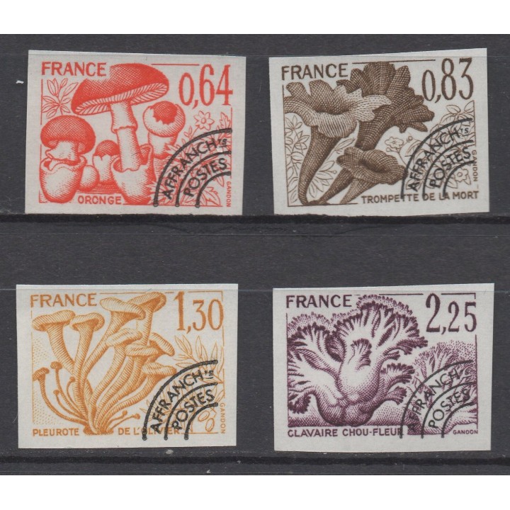 Timbre de collection France - Préoblitéré 158 à 161 Non Dentelé