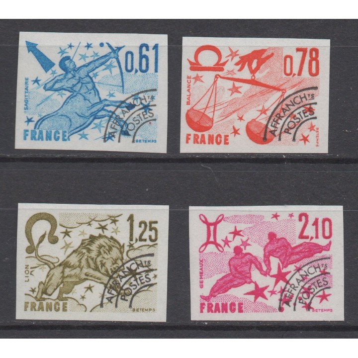 Timbre de collection France - Préoblitéré 154 à 157 Non Dentelé
