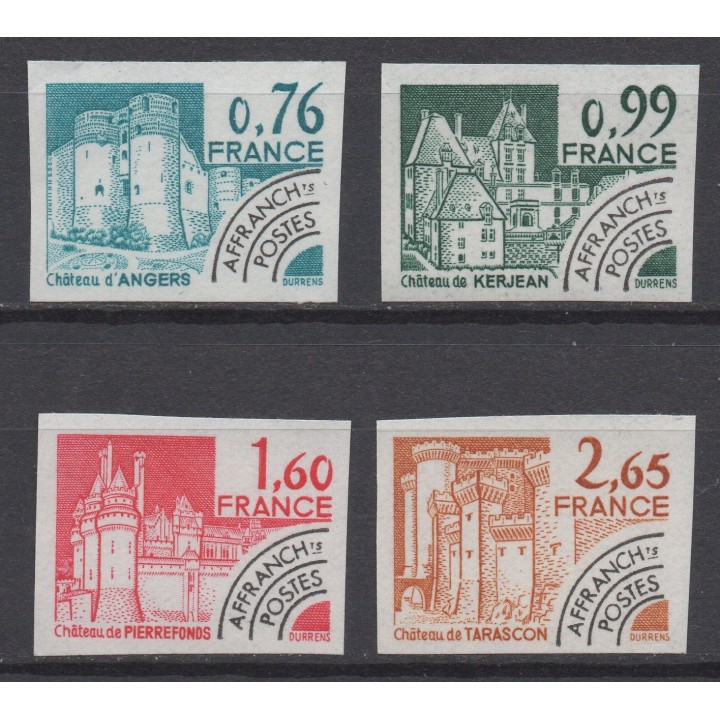 Timbre de collection France - Préoblitéré 166 à 169 Non Dentelé