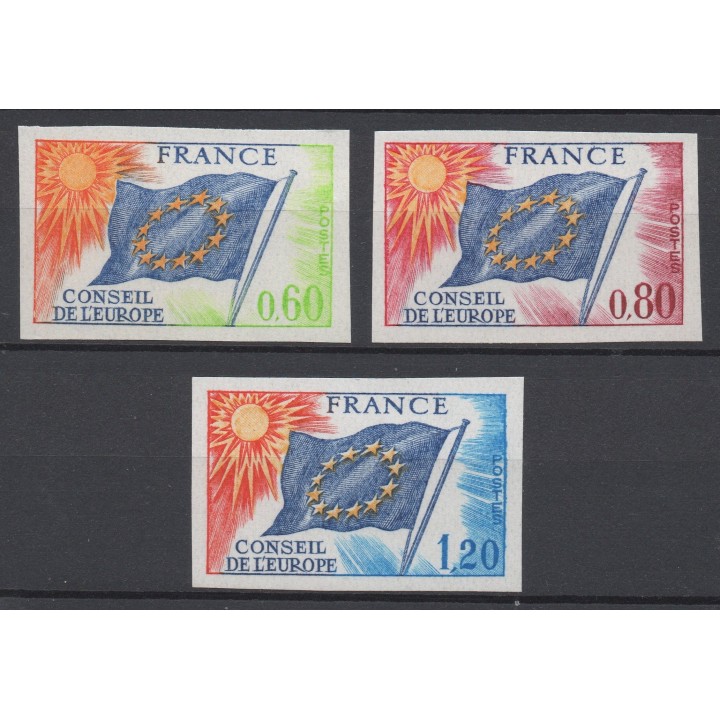 Timbre de collection France - Service 046 à 048 Non Dentelé