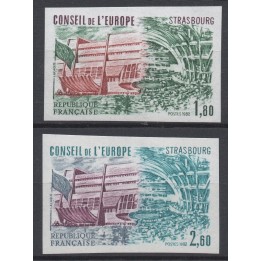 Timbre de collection France - Service 073 et 074 Non Dentelé