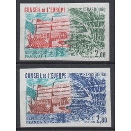 Timbre de collection France - Service 077 et 078 Non Dentelé
