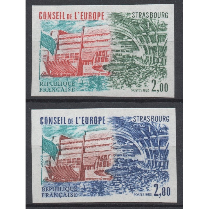 Timbre de collection France - Service 077 et 078 Non Dentelé