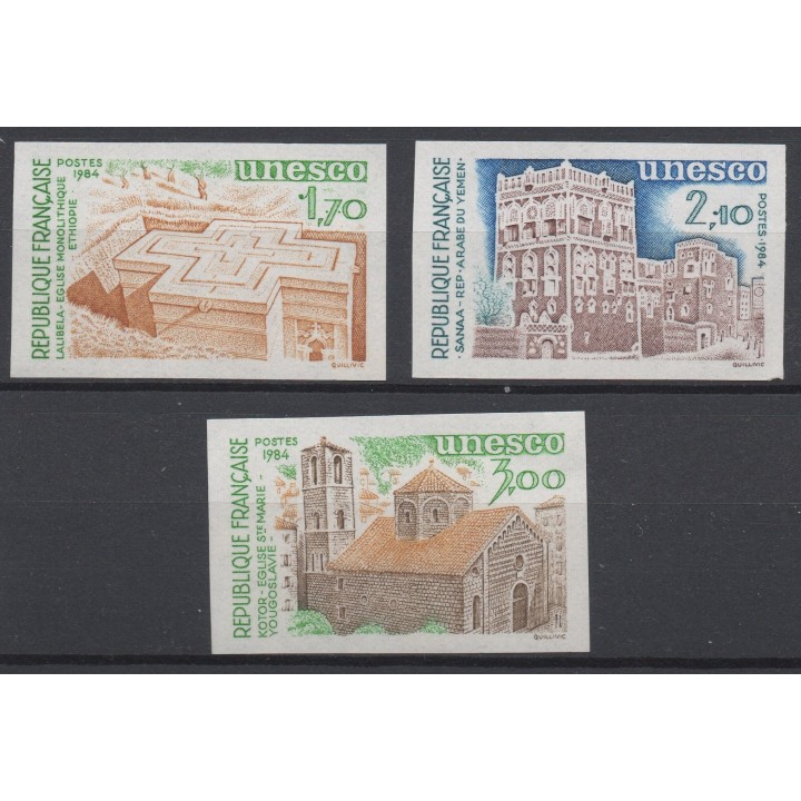Timbre de collection France - Service 079 à 081 Non Dentelé