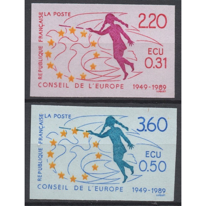 Timbre de collection France - Service 100 et 101 Non Dentelé