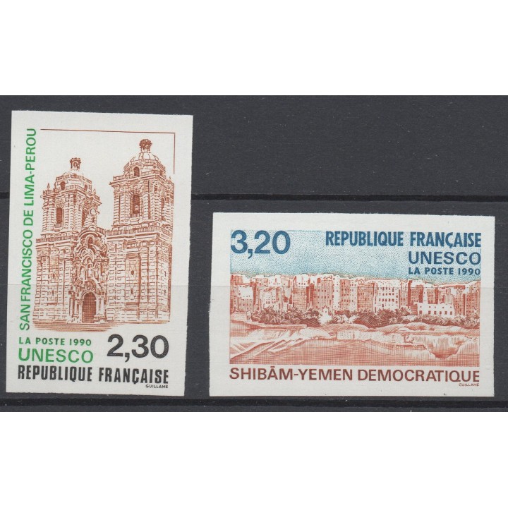 Timbre de collection France - Service 102 et 103 Non Dentelé