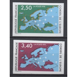 Timbre de collection France - Service 106 et 107 Non Dentelé