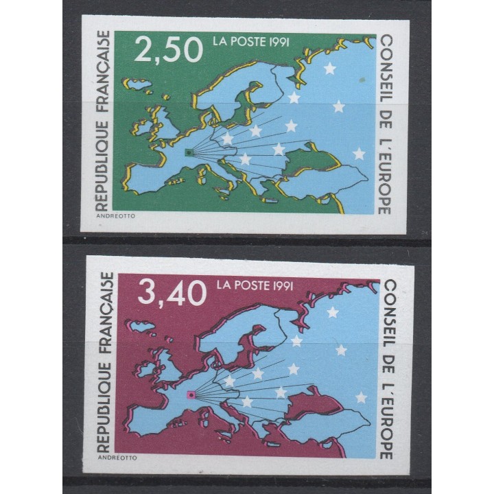 Timbre de collection France - Service 106 et 107 Non Dentelé