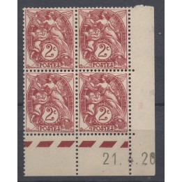 Timbre de collection France - 0108 Coin Daté (1928)