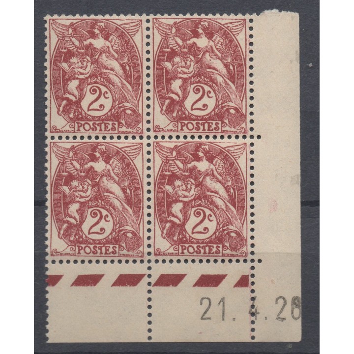 Timbre de collection France - 0108 Coin Daté (1928)