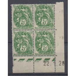 Timbre de collection France - 0111 Coin Daté (1929)