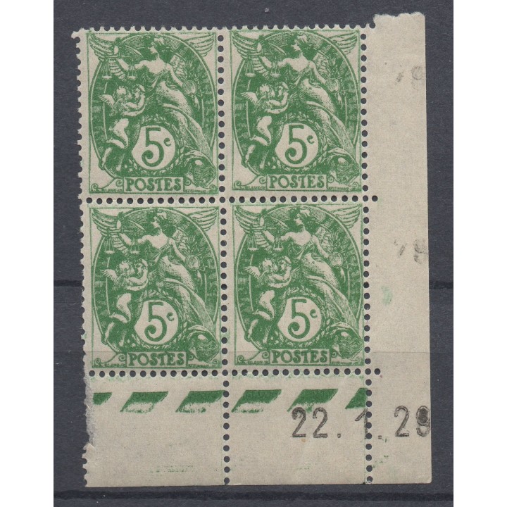 Timbre de collection France - 0111 Coin Daté (1929)