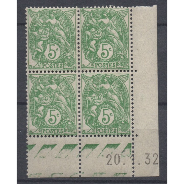 Timbre de collection France - 0111 Coin Daté (1932)