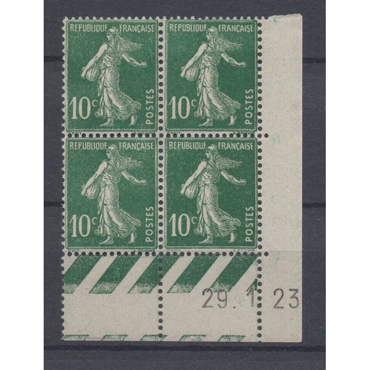 Timbre de collection France - 0159 Coin Daté (1923)