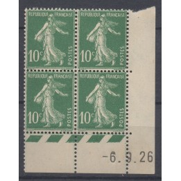 Timbre de collection France - 0159 Coin Daté (1926)