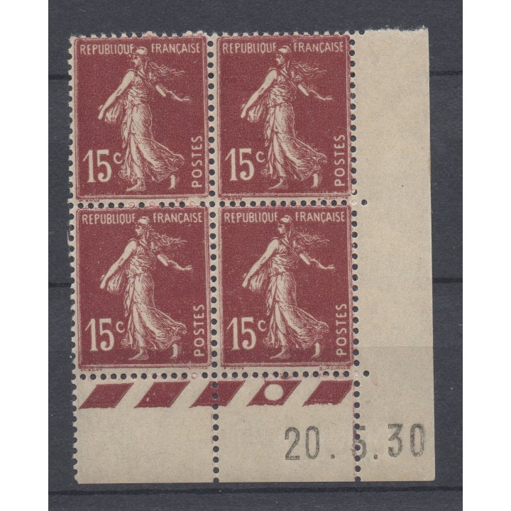 Timbre de collection France - 0189 Coin Daté (1930)