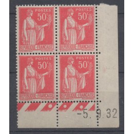 Timbre de collection France - 0283 Coin Daté (1932)