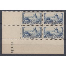 Timbre de collection France - 0311 Coin Daté (1936)