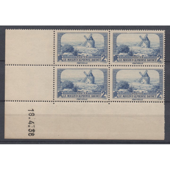 Timbre de collection France - 0311 Coin Daté (1936)