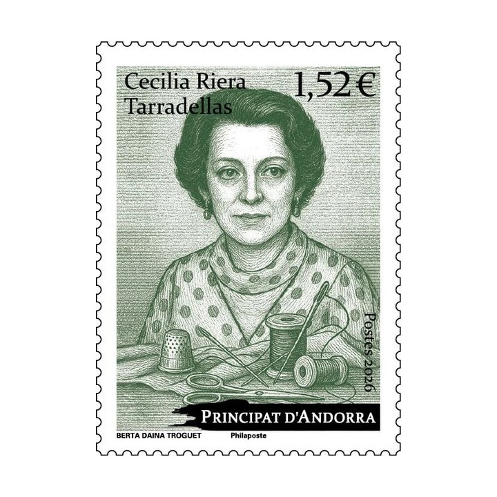 Timbre de collection Andorre Francais - 941