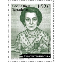 Timbre de collection Andorre Francais - 941