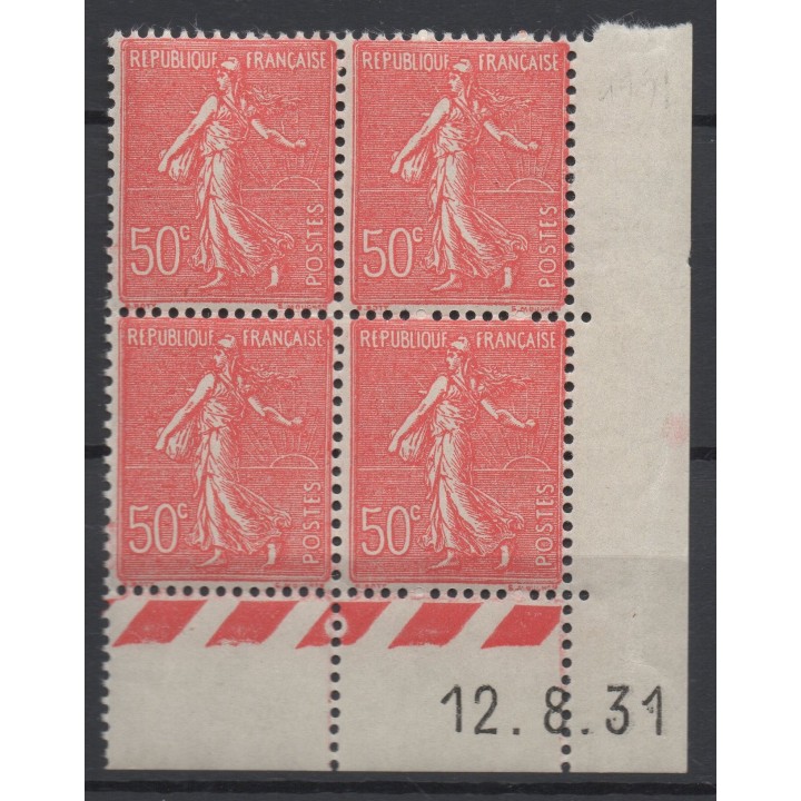Timbre de collection France - 0199 Coin Daté (1931)