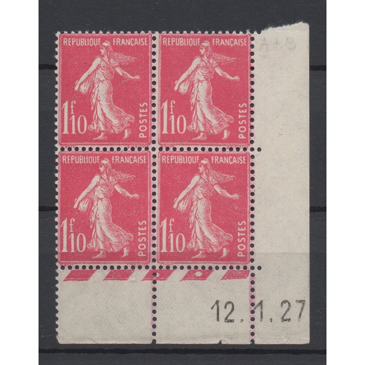 Timbre de collection France - 0238 Coin Daté (1927)
