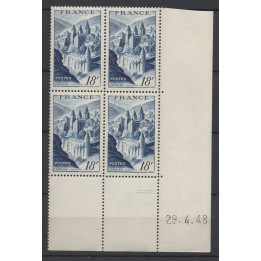 Timbre de collection France - 0805 Coin Daté (1948)