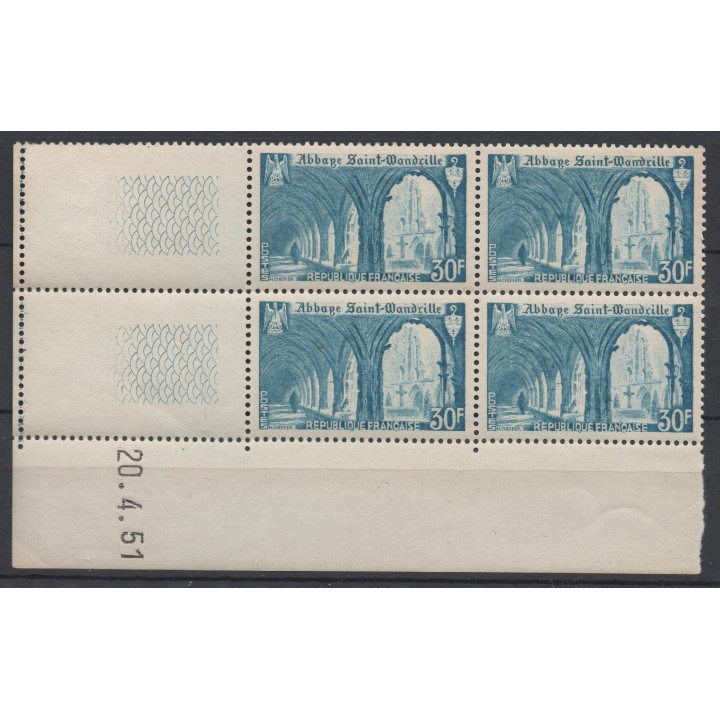 Timbre de collection France - 0888 Coin Daté (1951)