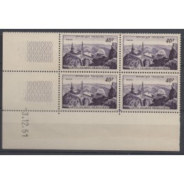 Timbre de collection France - 0916 Coin Daté (1951)