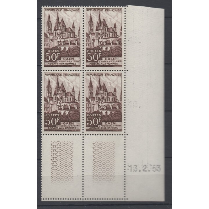 Timbre de collection France - 0917 Coin Daté (1953)