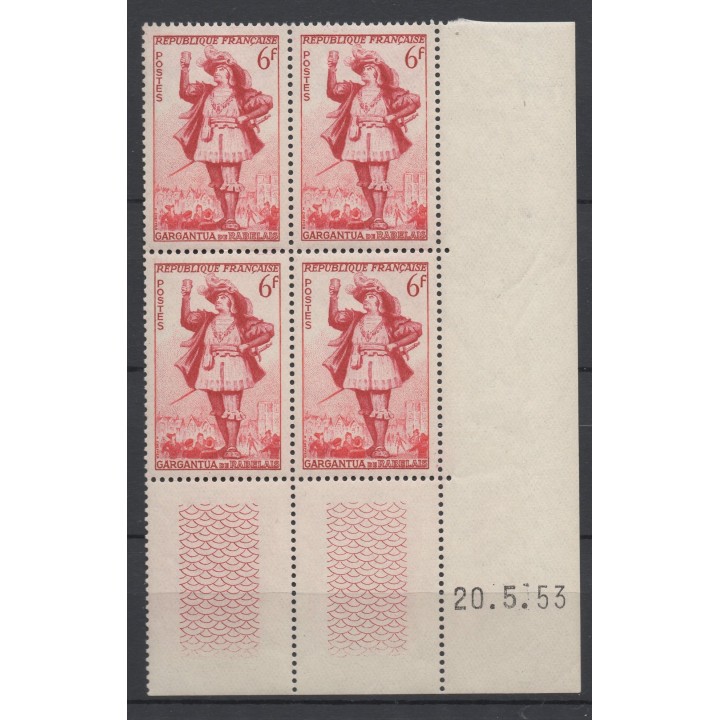 Timbre de collection France - 0943 Coin Daté (1953)