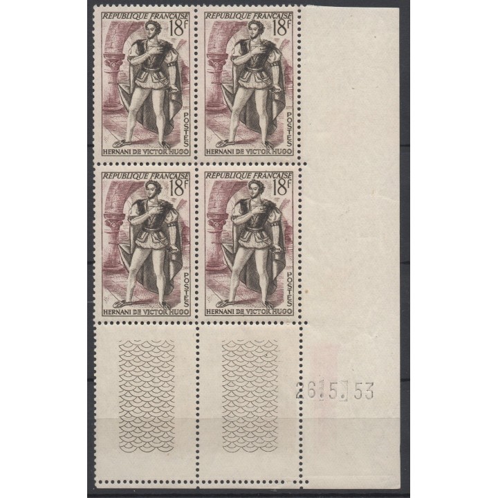 Timbre de collection France - 0944 Coin Daté (1953)