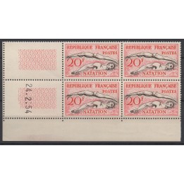 Timbre de collection France - 0960 Coin Daté (1954)