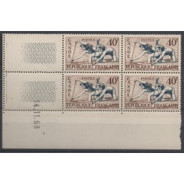 Timbre de collection France - 0963 Coin Daté (1953)