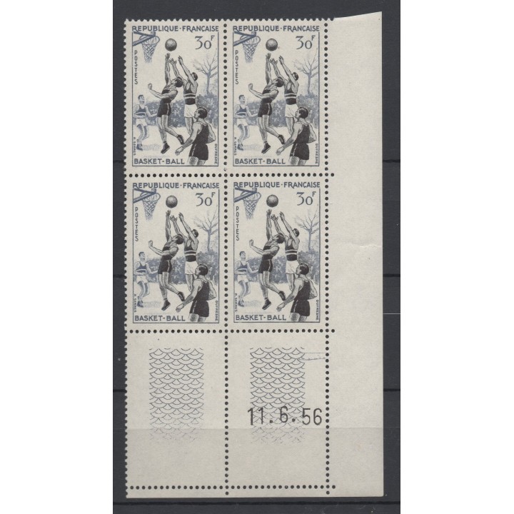 Timbre de collection France - 1072 Coin Daté (1956)