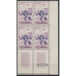 Timbre de collection France - 1074 Coin Daté (1956)