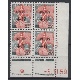Timbre de collection France - 1229 Coin Daté (1959)