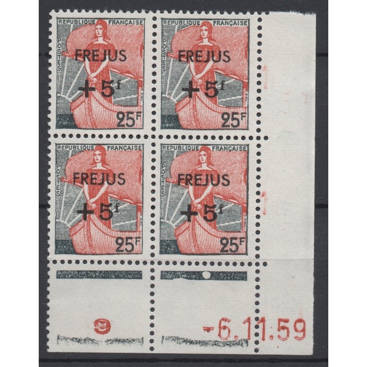 Timbre de collection France - 1229 Coin Daté (1959)