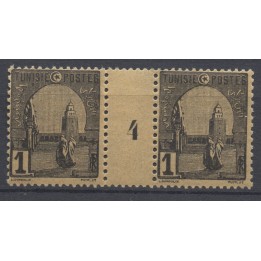 Timbre de collection Tunisie - 029 Millesime 4 (1924)