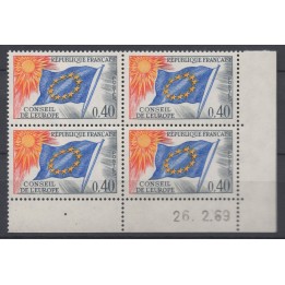 Timbre de collection France - Service 031 Coin Daté (1969)